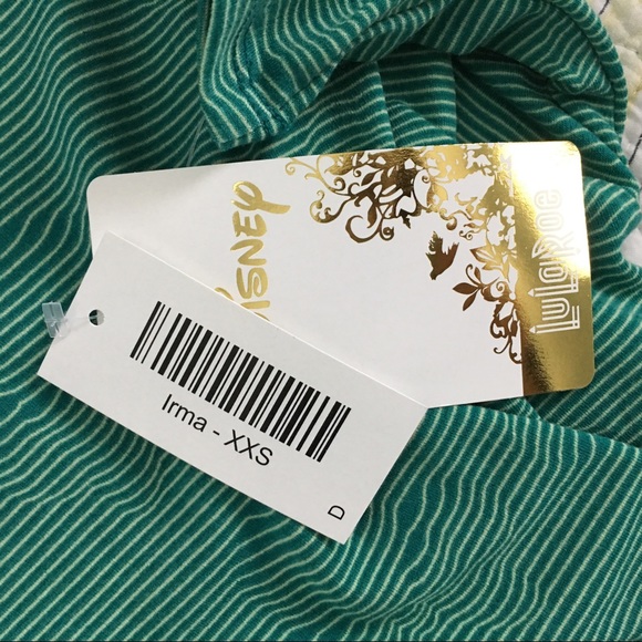 LuLaRoe Disney Irma Minnie Mouse Size XXS Green- - Picture 7 of 8